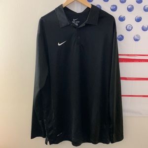 Nike polo long sleeve golf shirt
